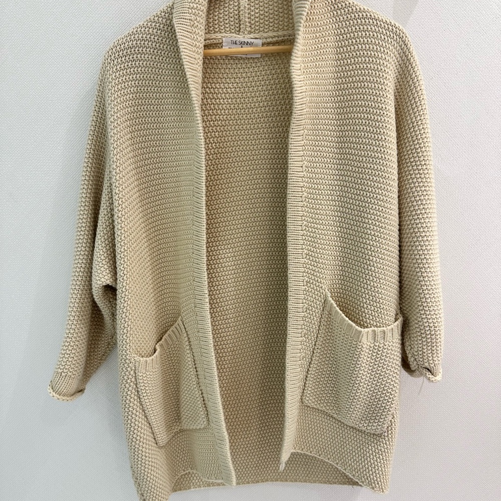 The Skinny x Jillian Harris Erinn Cream Open-Front Women's Cardigan